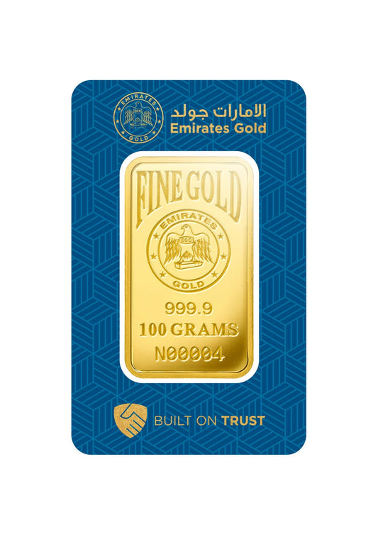 Emirates Gold 24K 100 Grams Gold Bar