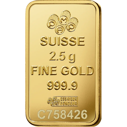 PAMP Fortuna Gold Ingot 2.5gm