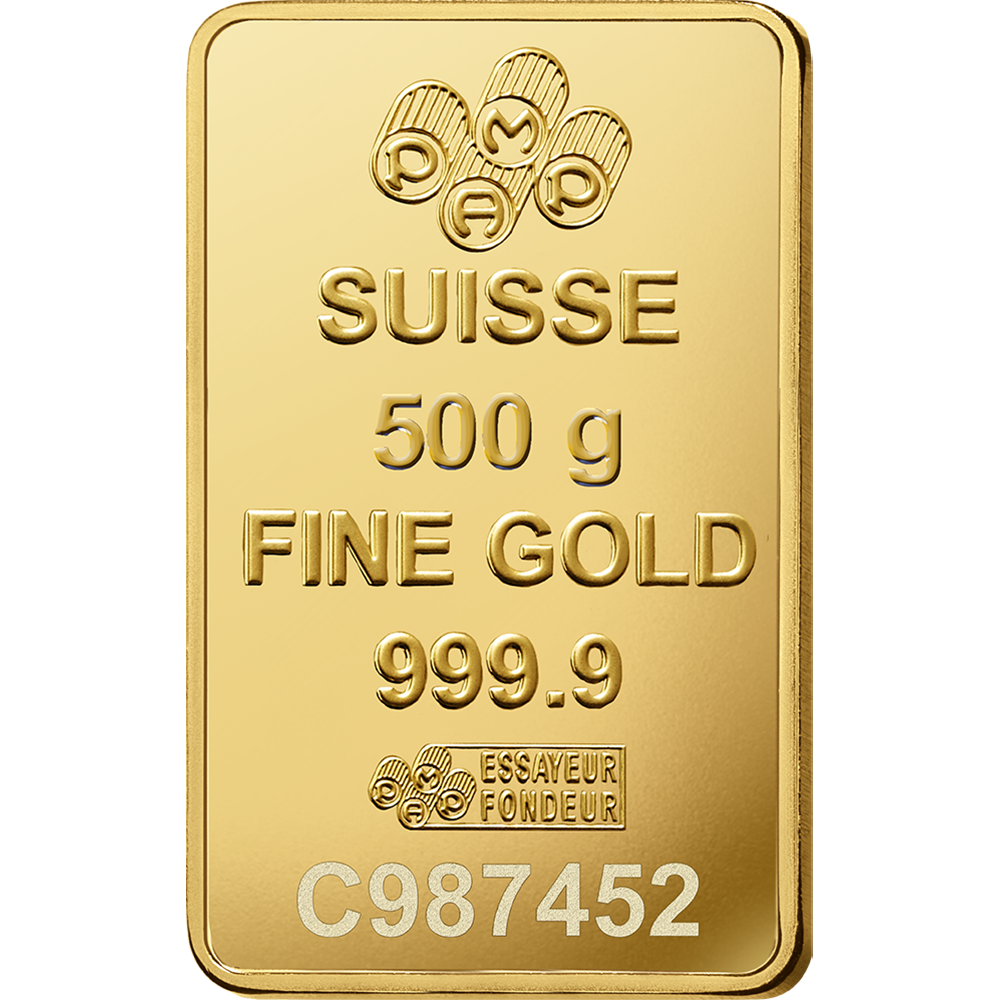 PAMP Fortuna Gold Ingot 500gm