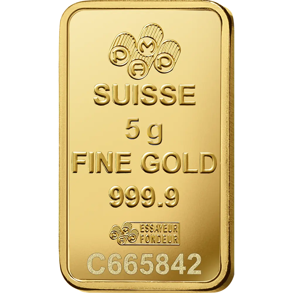 PAMP Fortuna Gold Ingot 5gm