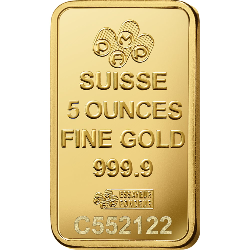 PAMP Fortuna Gold Ingot 5oz