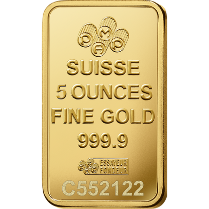 PAMP Fortuna Gold Ingot 5oz